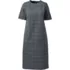 Women's Short Sleeve Windowpane Dress, Front