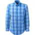 Men's Slim Button Collar Plaid Shirt, Front