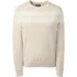 Unisex Big Textured Stripe Crew Sweater, Front