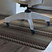 Bungalow Flooring Striped Desk Chair Floor Mat, Front