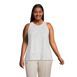 Women's Plus Size Linen Sleeveless Top, Front