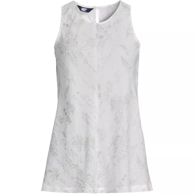 Women's Linen Sleeveless Top, Front