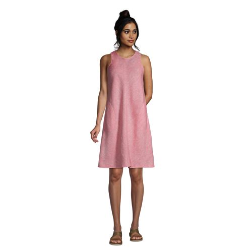 Robe en Lin Sans Manches Femme Stature Standard Lands End