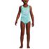 Girls Sequin Graphic UPF 50 Tugless One Piece, alternative image