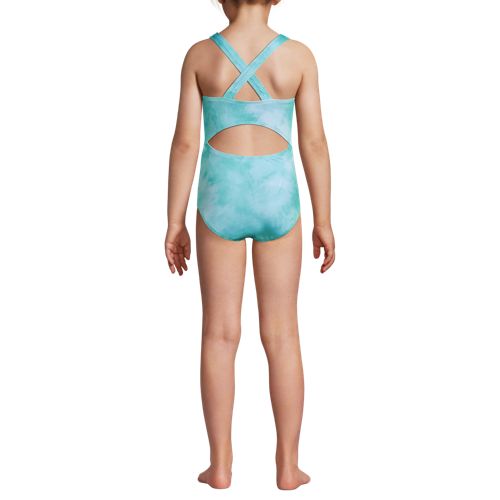 Lands' End Kids Slim Swim Bikini Bottoms - 12 - Knockout Pink Neon