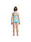 Girls' Sequin Graphic X-back Swimsuit