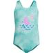 Girls Sequin Graphic UPF 50 Tugless One Piece, Front