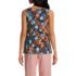 Women's Crinkle Knit Tiered Tank Top, Back