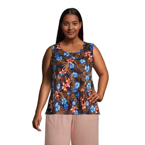 Plus size sleeveless clearance tops