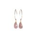 JK Designs Jewelry Faceted Gemstone Hook 14K Gold Filled Earrings, Front