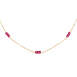 JK Designs Jewelry 9 Gemstone 14K Gold Filled Necklace, Front