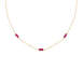 JK Designs Jewelry 9 Gemstone 14K Gold Filled Necklace, Front