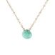 JK Designs Jewelry Small Teardrop Cut Gemstone 14K Gold Filled Necklace, Front