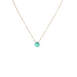 JK Designs Jewelry Small Teardrop Cut Gemstone 14K Gold Filled Necklace, Front