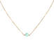JK Designs Jewelry Genuine Stone 14K Gold Filled Necklace, Front