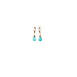 JK Designs Jewelry Gemstone Leverback 14K Gold Filled Earrings, Front