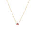 JK Designs Jewelry Pyramid Single Gemstone 14K Gold Filled Necklace, Front