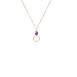 JK Designs Jewelry Oval Gemstone 14K Gold Filled Necklace, Front