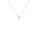 JK Designs Jewelry Cushion Moonstone 14K Gold Filled Necklace, Front