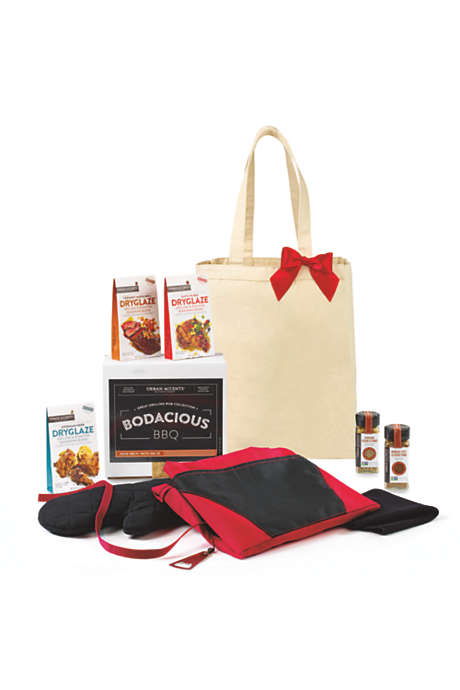 Bodacious BBQ Gift Set with Custom Logo Tote Bag and Apron