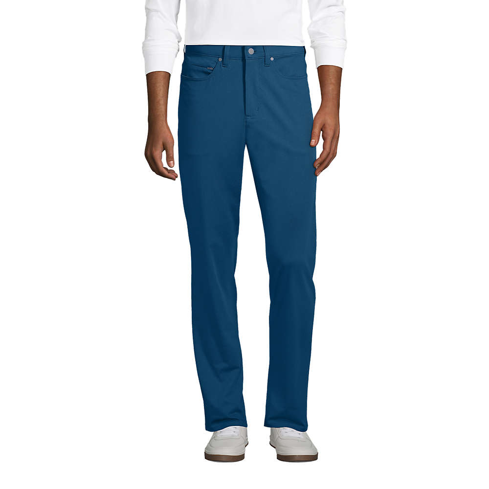 Men's Straight Fit Flex Performance 5 Pocket Pants, Front