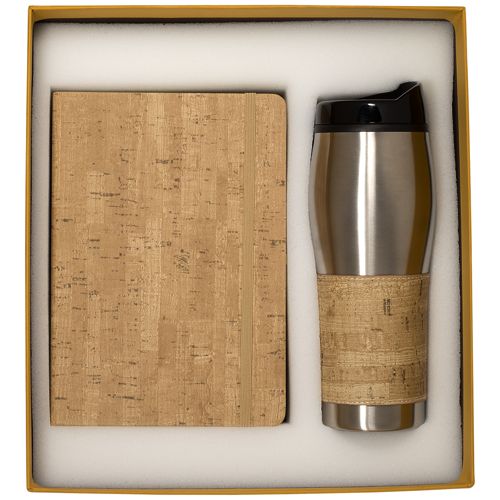 Casablanca Custom Logo 16oz Travel Tumbler and Journal Gift Set