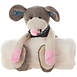 Mina Victory Plushlines Mouse Stuffed Animal with Blanket, Front