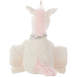 Mina Victory Plushlines Unicorn Stuffed Animal with Blanket, Back