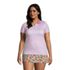 Draper James x Lands' End Women's Plus Size Short Sleeve Supima Polo Shirt, Front