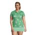 Draper James x Lands' End Women's Plus Size Short Sleeve Supima Polo Shirt, Front