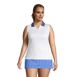 Draper James x Lands' End Women's Plus Size Sleeveless Supima Polo Shirt, Front