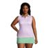 Draper James x Lands' End Women's Plus Size Sleeveless Supima Polo Shirt, Front