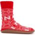 Muk Luks Unisex Game Day Nebraska Cornhuskers Non-Skid Slipper Socks, alternative image