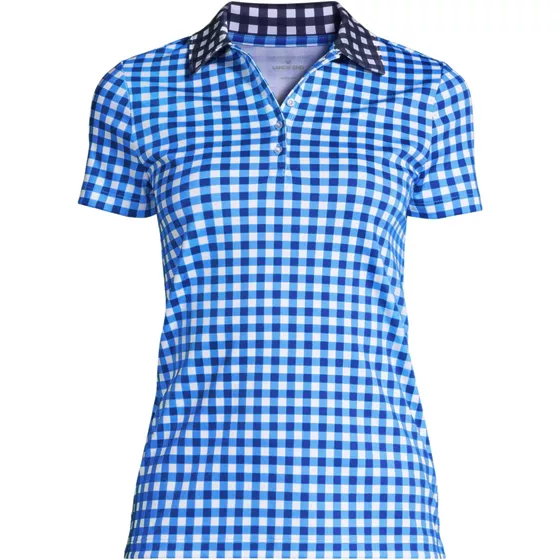 Draper James x Lands' End Women's Short Sleeve Supima Polo Shirt - primary