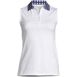 Draper James x Lands' End Women's Plus Size Sleeveless Supima Polo Shirt, Front