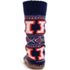Muk Luks Unisex Game Day Illinois Fighting Illini Non-Skid Slipper Socks, Back