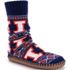 Muk Luks Unisex Game Day Illinois Fighting Illini Non-Skid Slipper Socks, Front