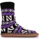 Muk Luks Unisex Game Day Northwestern Wildcats Non-Skid Slipper Socks, alternative image