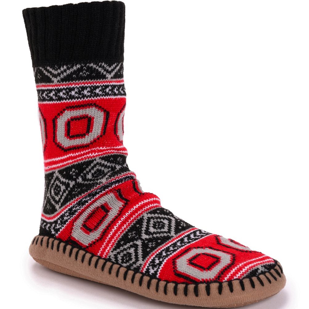 Muk Luks Unisex Game Day Ohio State Buckeyes Non-Skid Slipper Socks