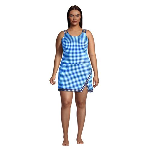 Women's Draper James x Lands' End Chlorine Resistant Light Control Swim Dress 