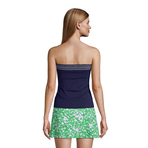 Shirred Bandeau Top Lands' End