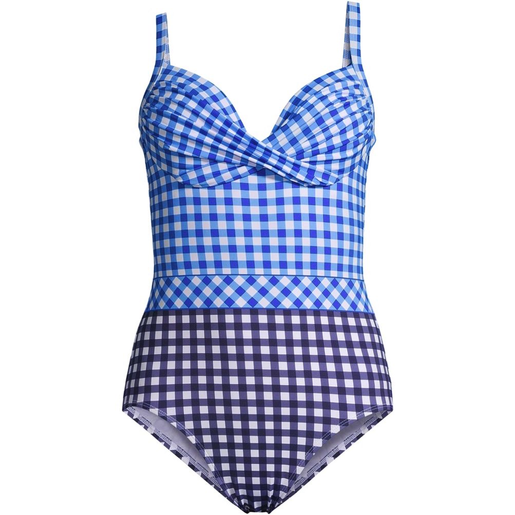 Draper James x Lands' End Women's Plus Size Tummy Control Chlorine