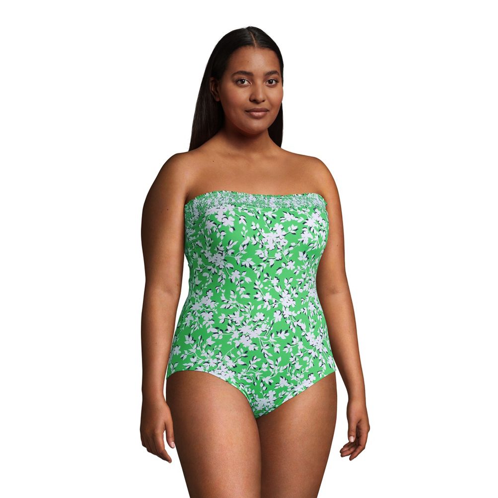 Draper James x End Women's Plus Size Chlorine Resistant One Piece Swimsuit | Lands'