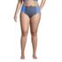 Draper James x Lands' End Women's Plus Size Chlorine Resistant Retro High Waisted Bikini Bottoms, Front