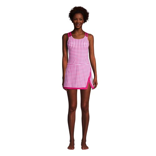 Women's Plus Draper James x Lands' End Chlorine Resistant Light Control Swim Dress