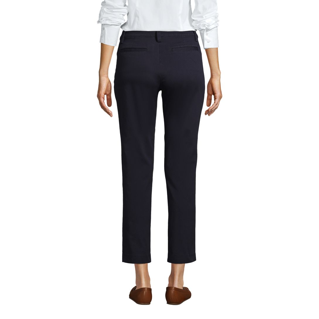 School Uniform Women's Regular Mid Rise Chino Crop Pants
