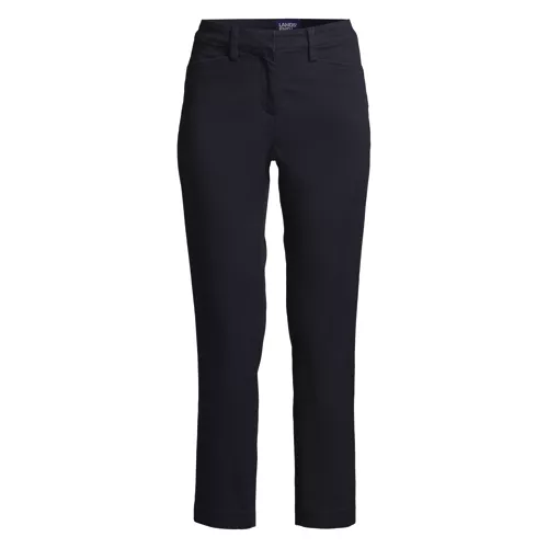 Women's Regular Mid Rise Chino Crop Pants, Front