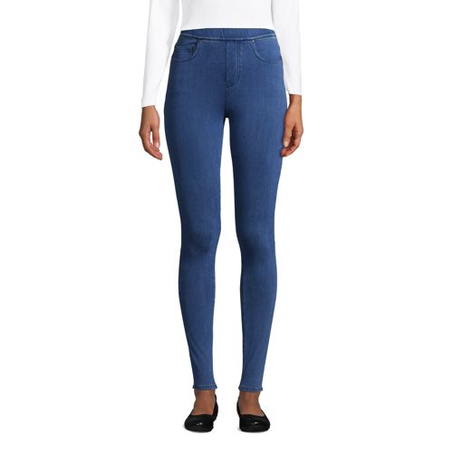 Jegging Taille Haute en Jersey Denim, Femme Stature Standard