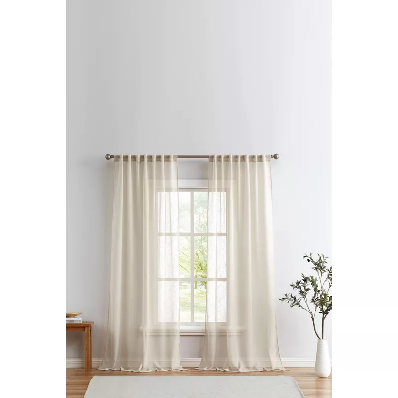 Cannon Sheer Window Panel Pair Curtains, alternative image