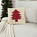 Mina Victory Christmas Tree Hook Decorative Square Throw Pillow, alternative image